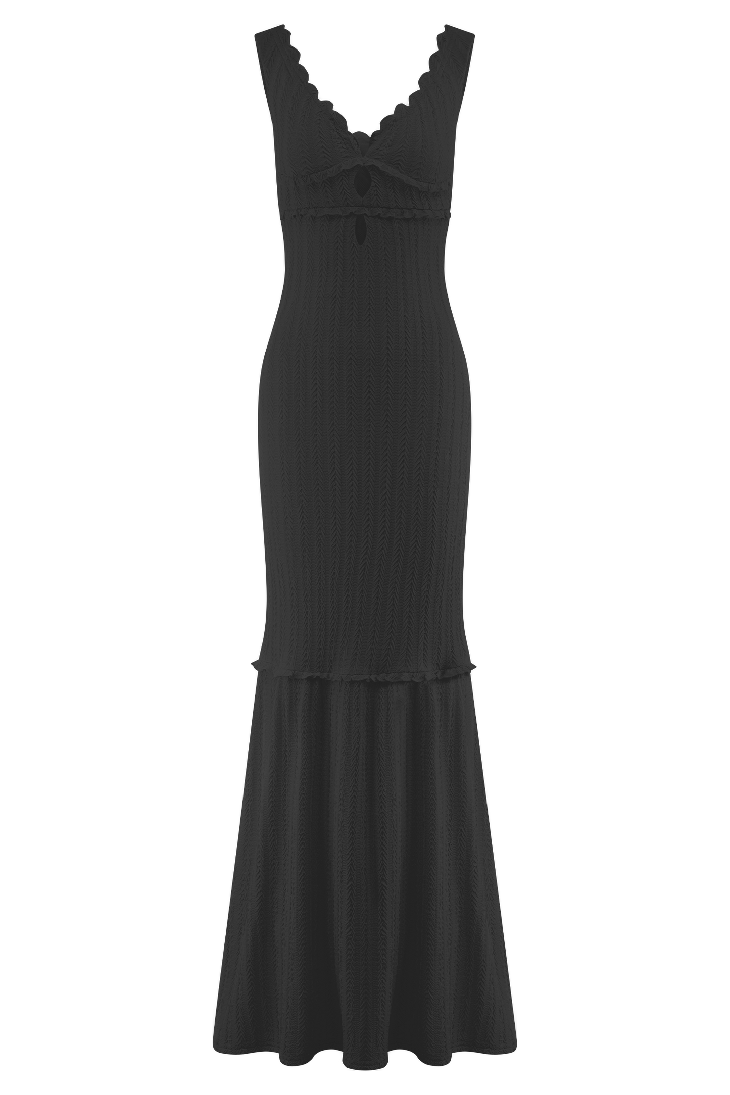 Robe Maxi Décolletée Natalie - Noir