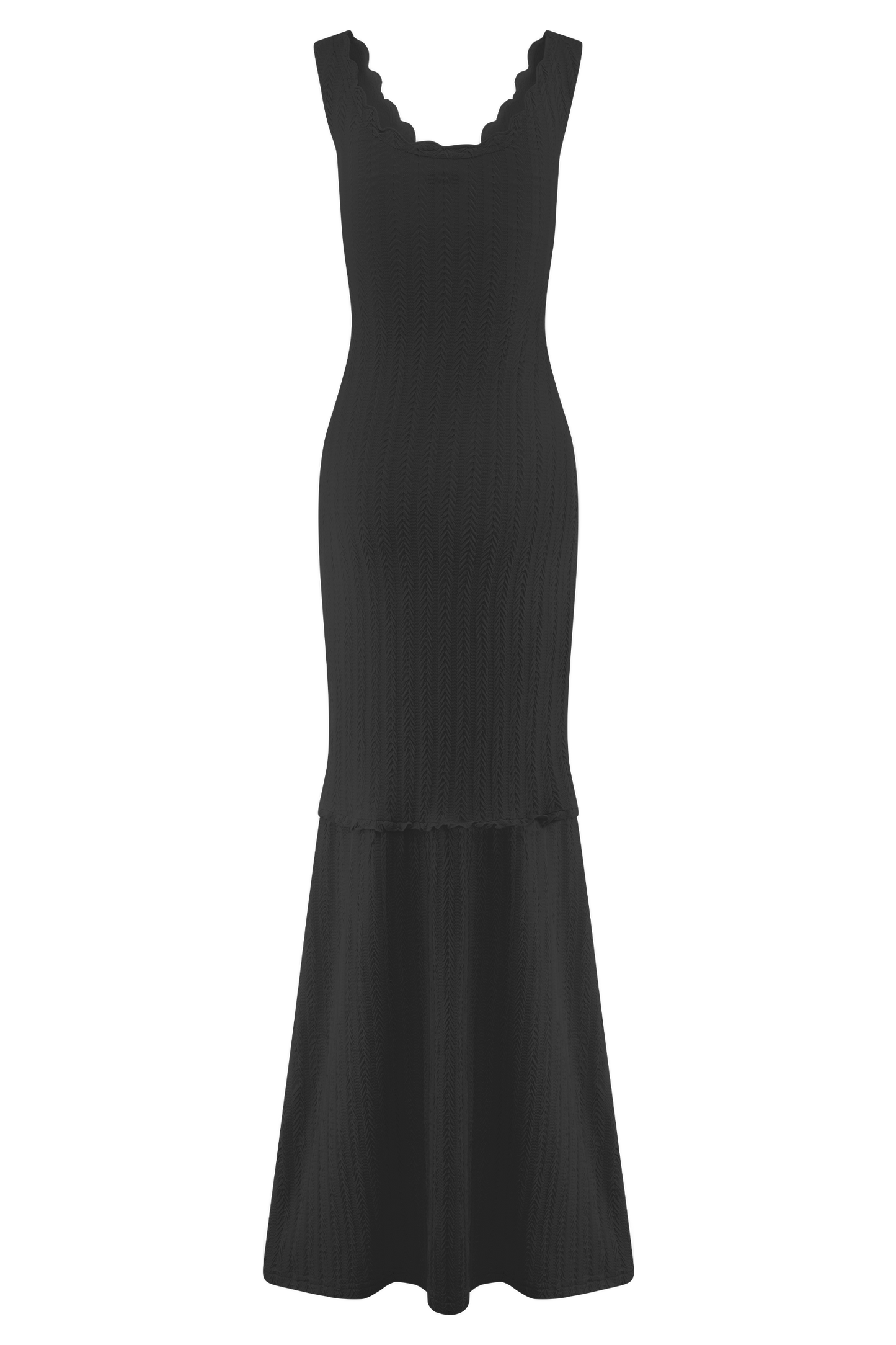 Robe Maxi Décolletée Natalie - Noir