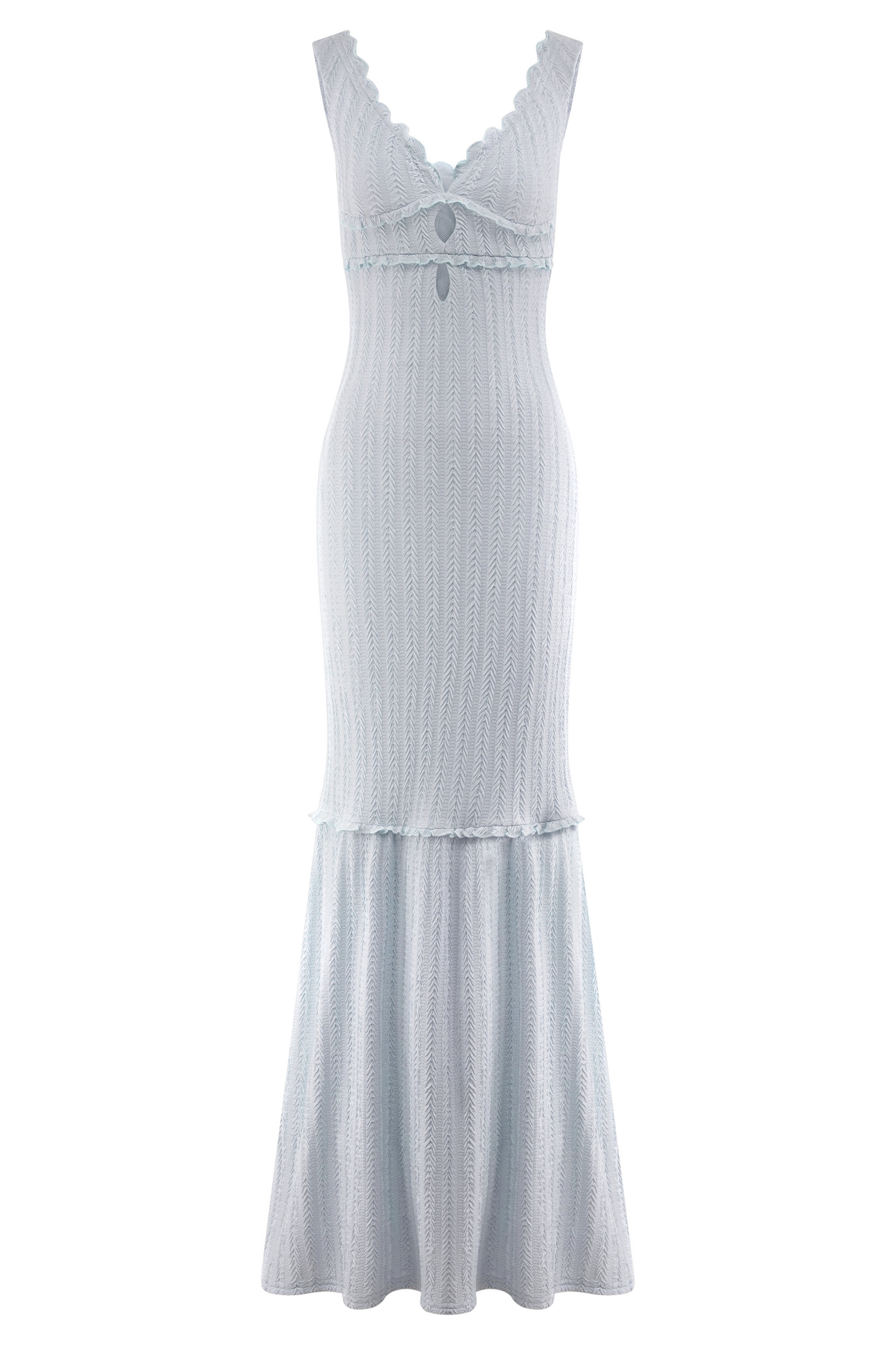 Robe Maxi à épaules dénudées Natalie - Bleu ciel