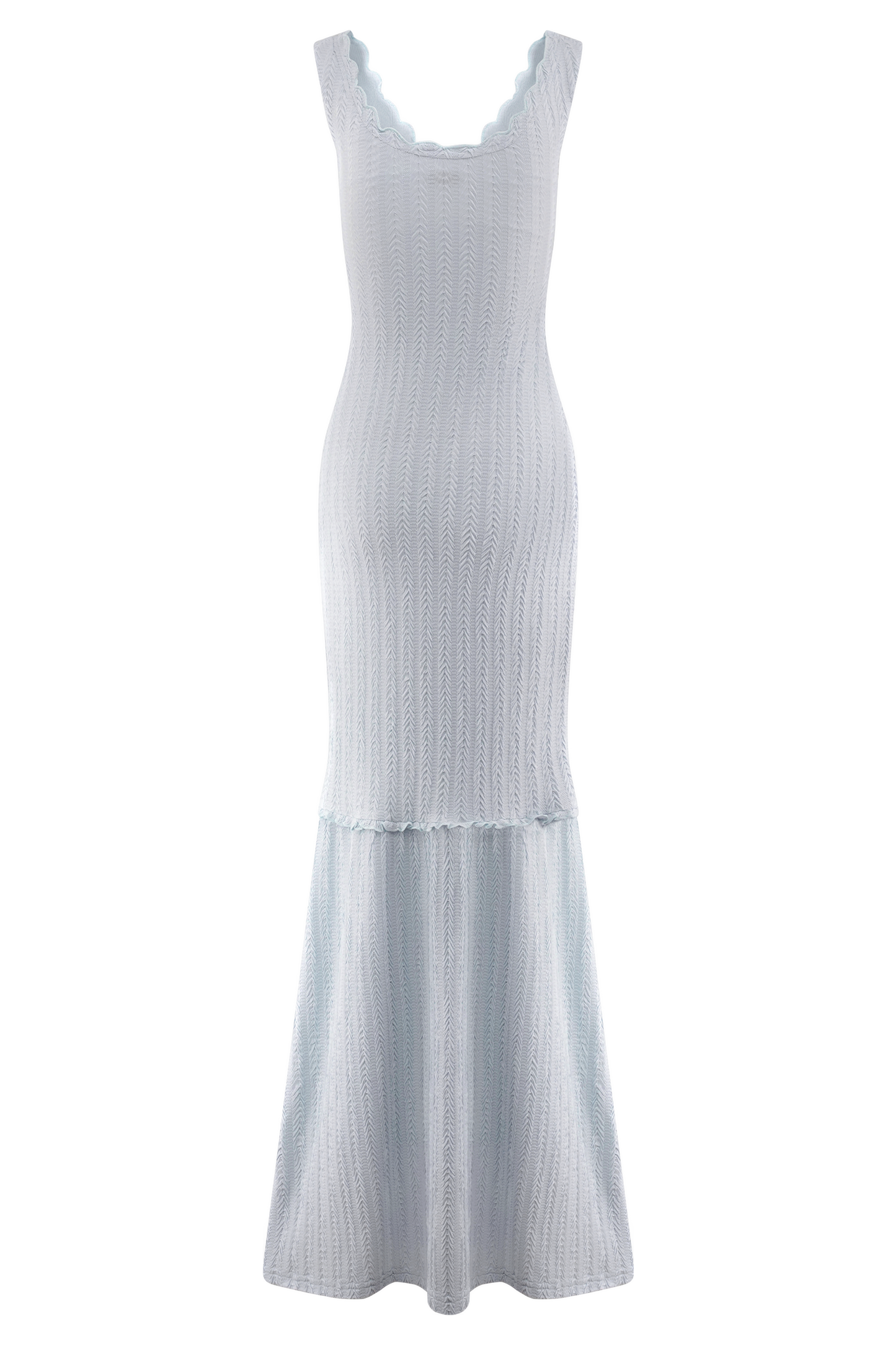 Robe Maxi à épaules dénudées Natalie - Bleu ciel