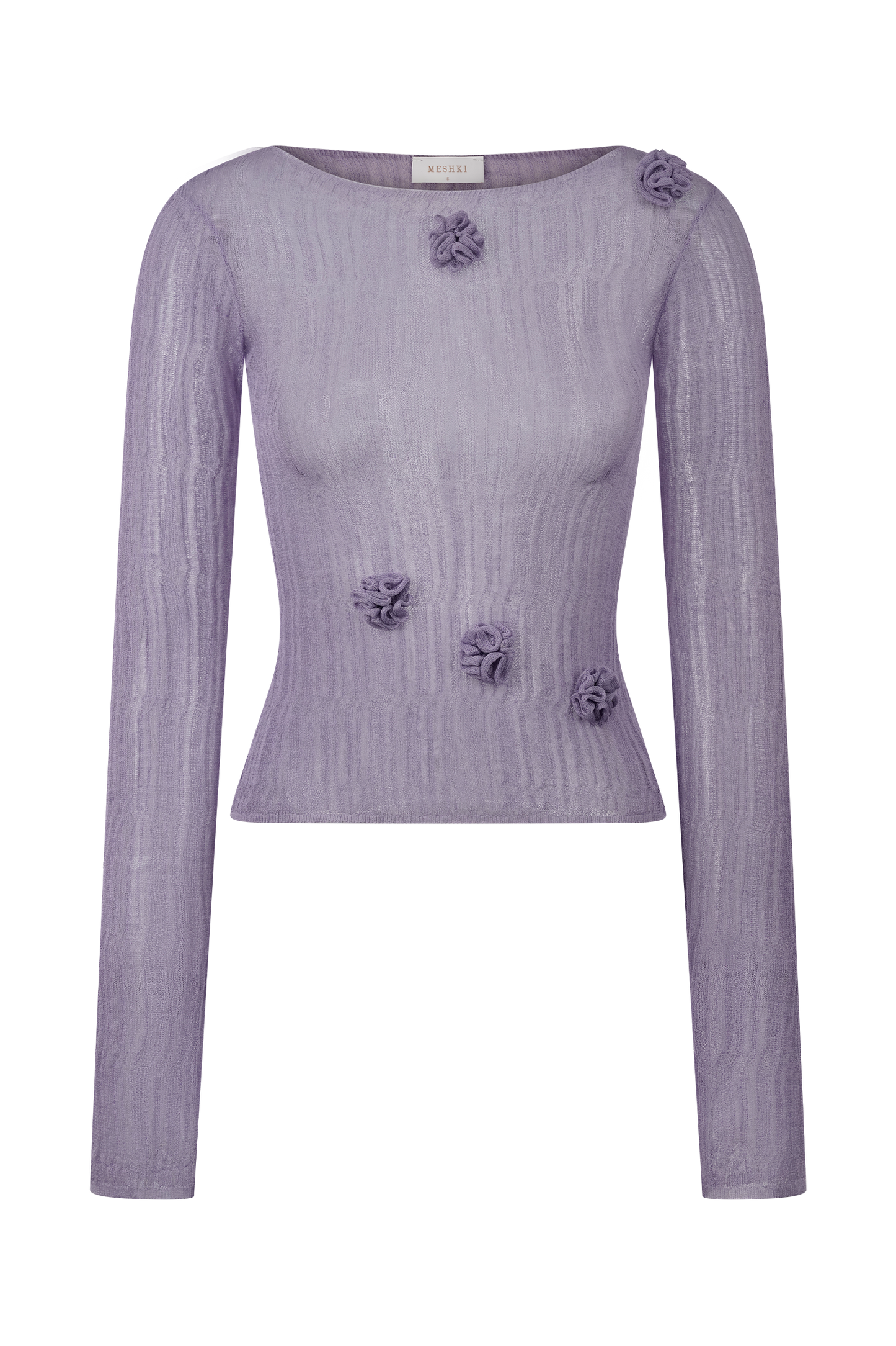 Top en tricot à manches longues Orianna Orchid - Orchid
