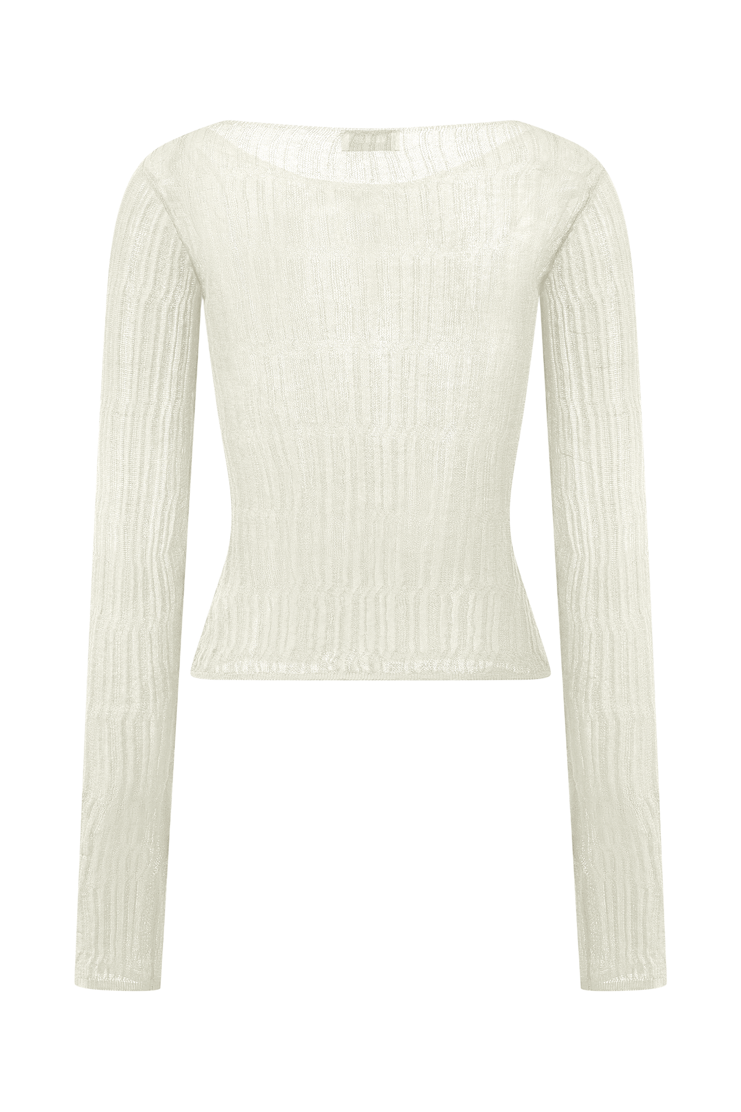 Top en tricot à manches longues Orianna Orchid - Ivoire