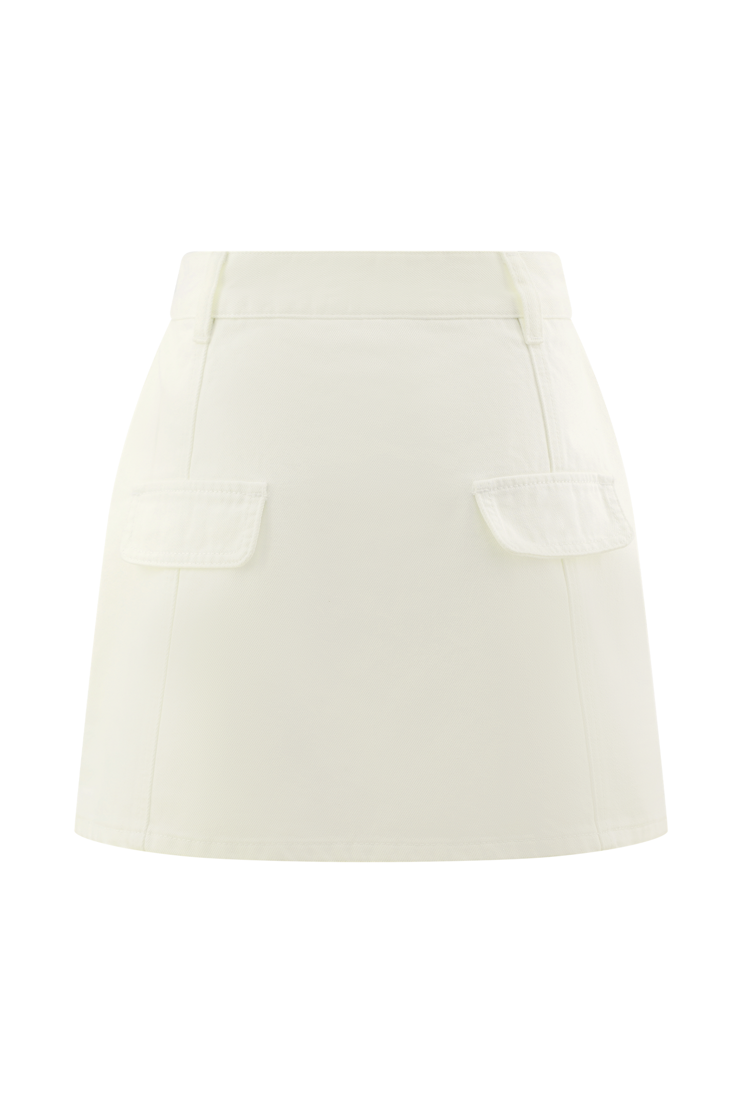Rosalyn Mini-jupe-short en jean - Blanc
