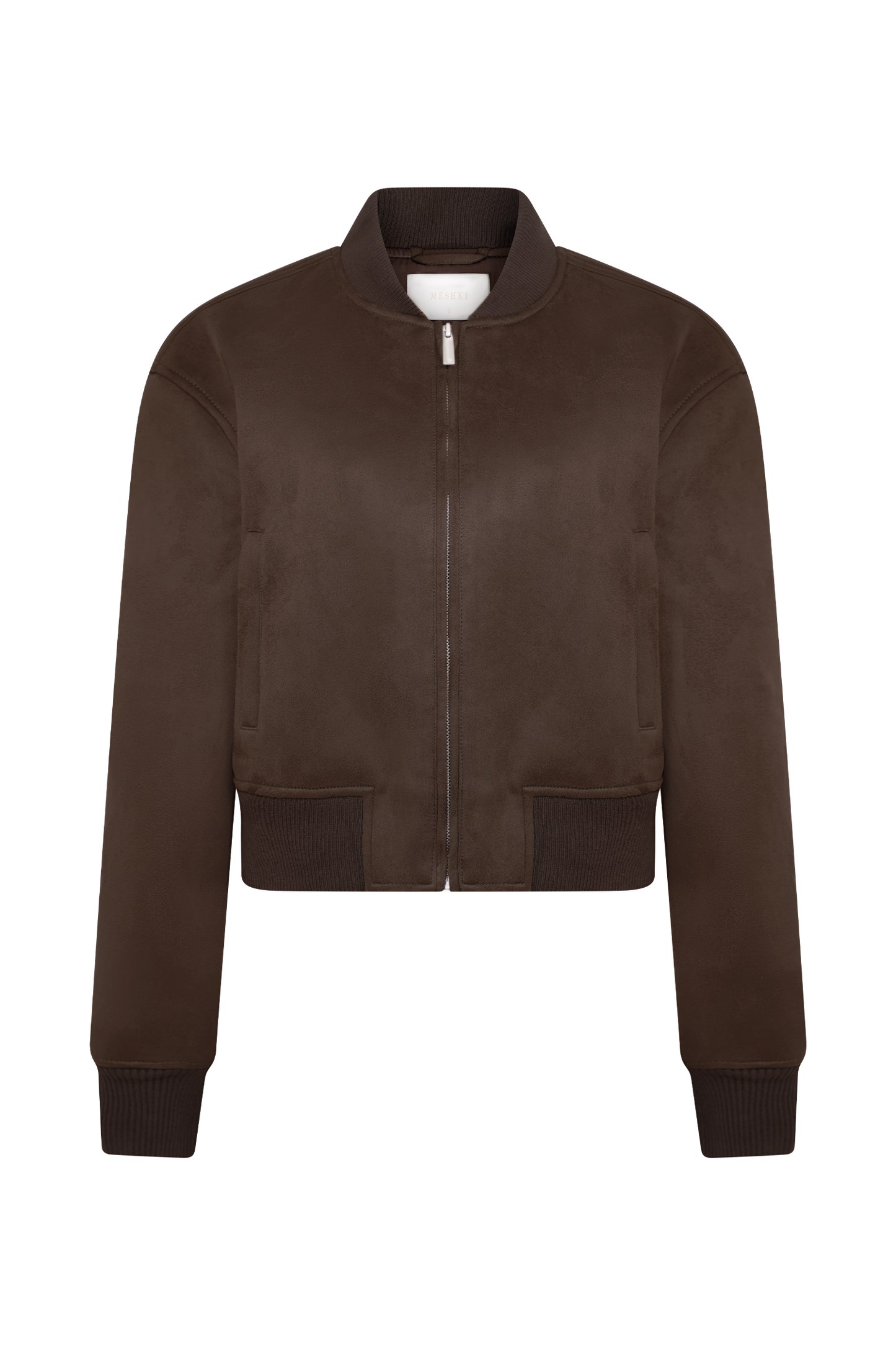 Veste bomber en daim Rudy - Chocolat