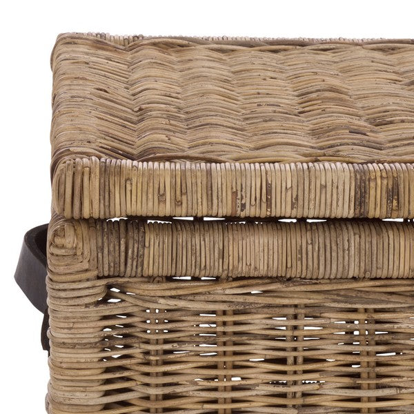Bac de rangement en bois Sanaki naturel