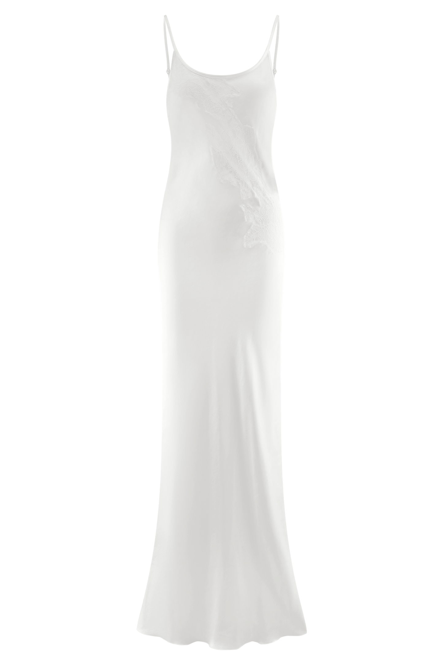 Robe Maxi en Satin Saylor - Ivoire