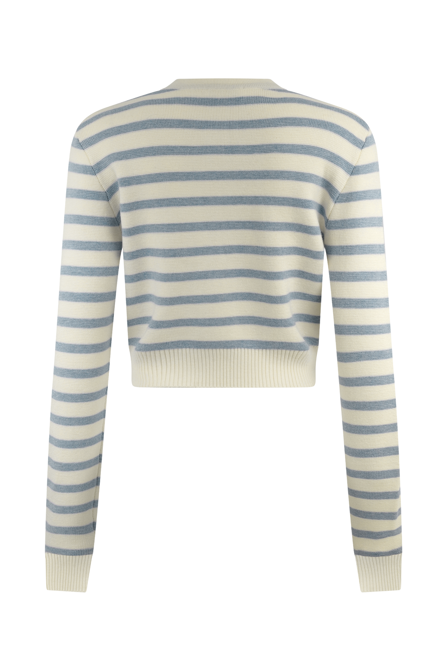 Cardigan en tricot rayé Tanner - Bleu clair/blanc