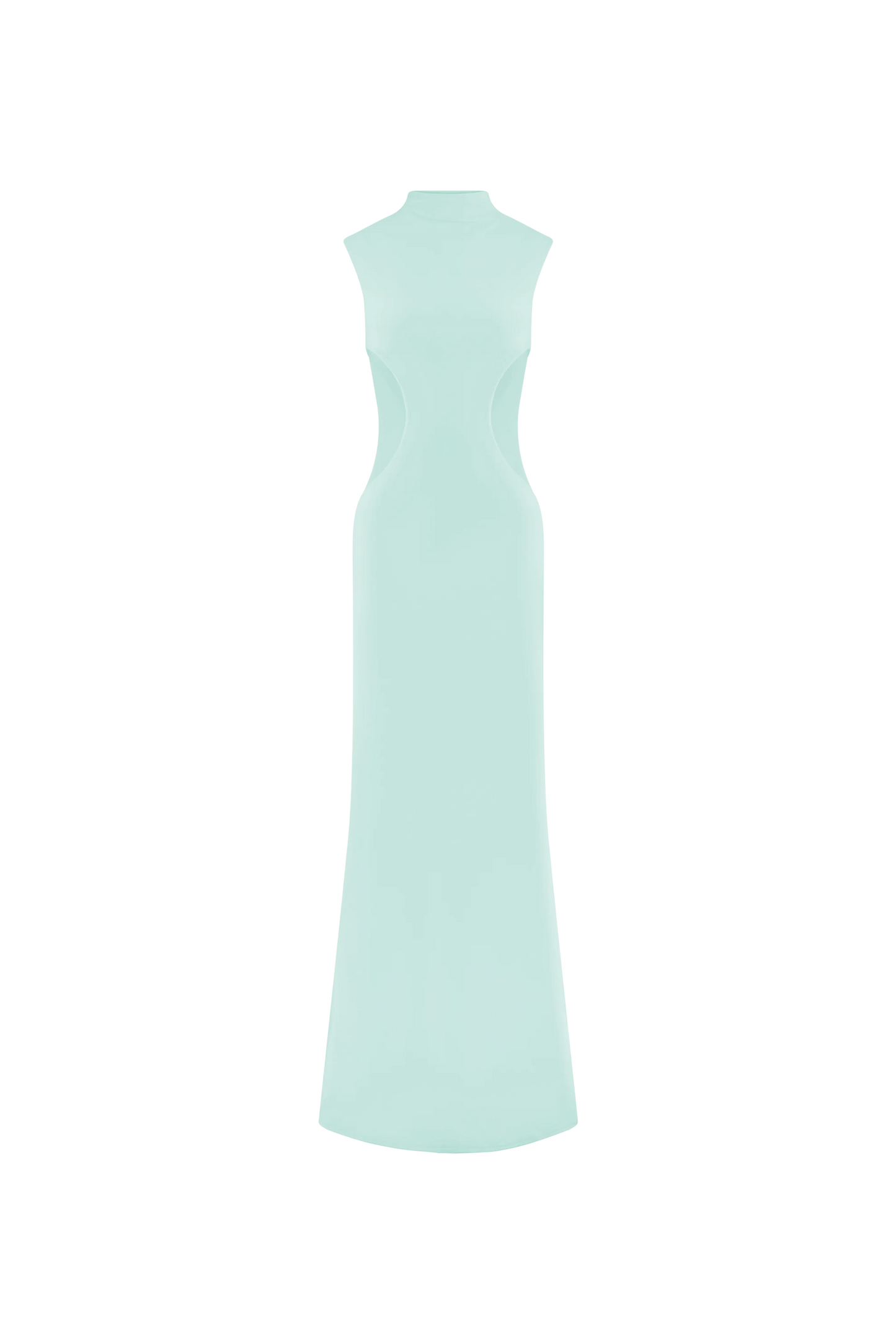 Robe Maxi Massie en Jersey et Maille - Lagoon