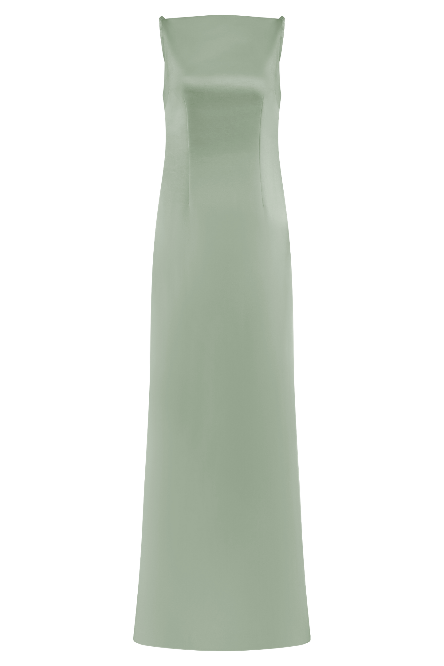 Robe maxi en satin violet sans manches - SAGE