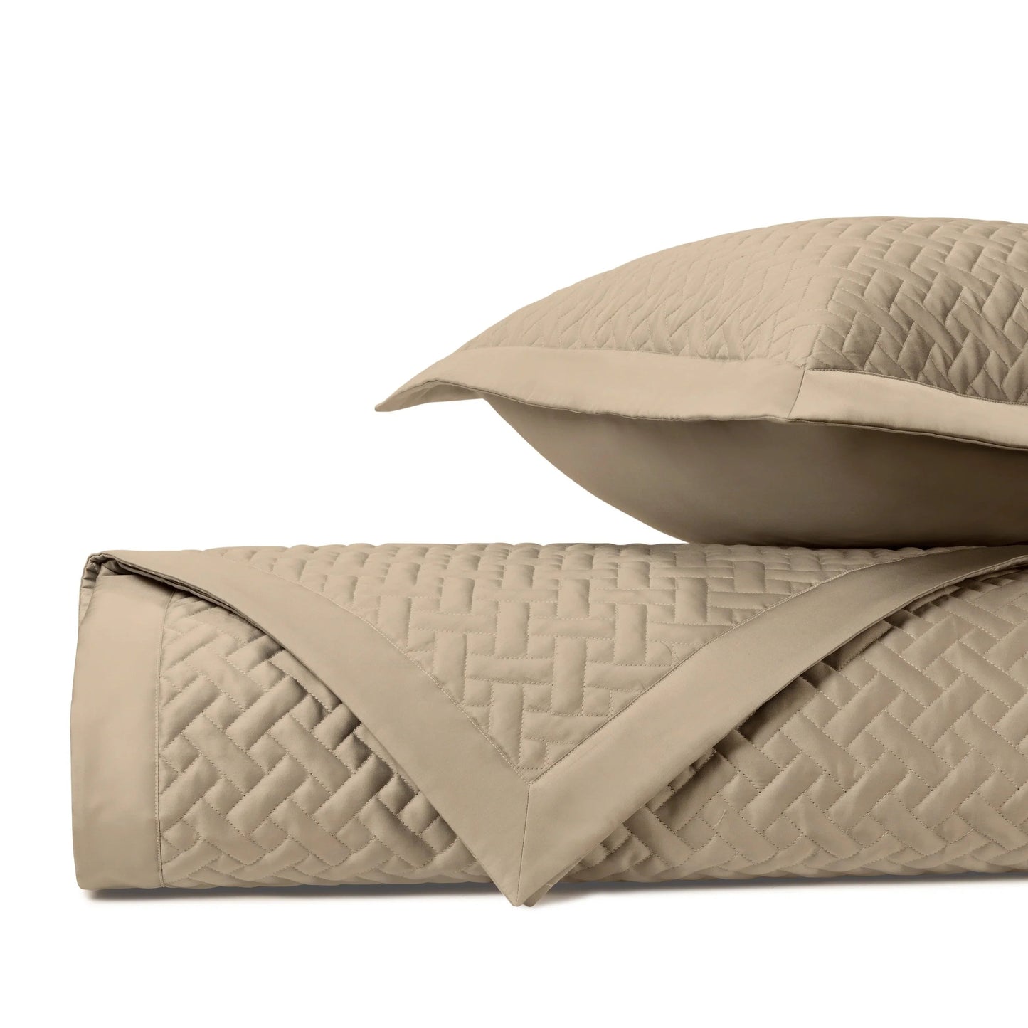 Ensemble de couvre-lit matelassé en toile de jute