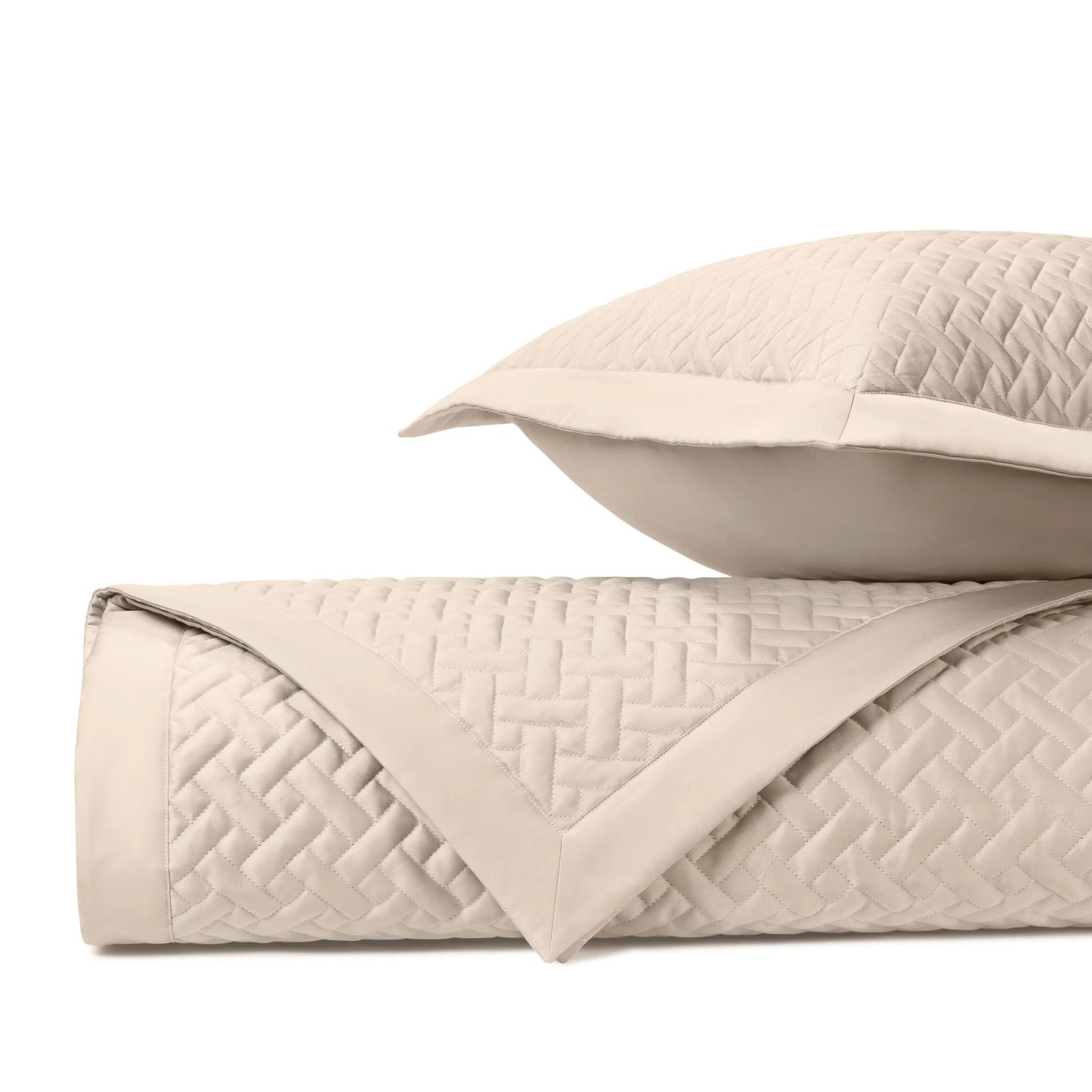 Ensemble de couvre-lit matelassé en toile de jute