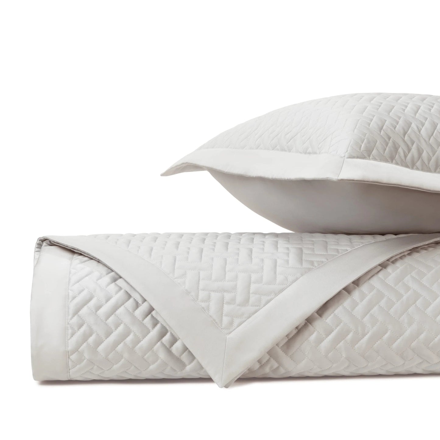 Ensemble de couvre-lit matelassé en toile de jute (euro)