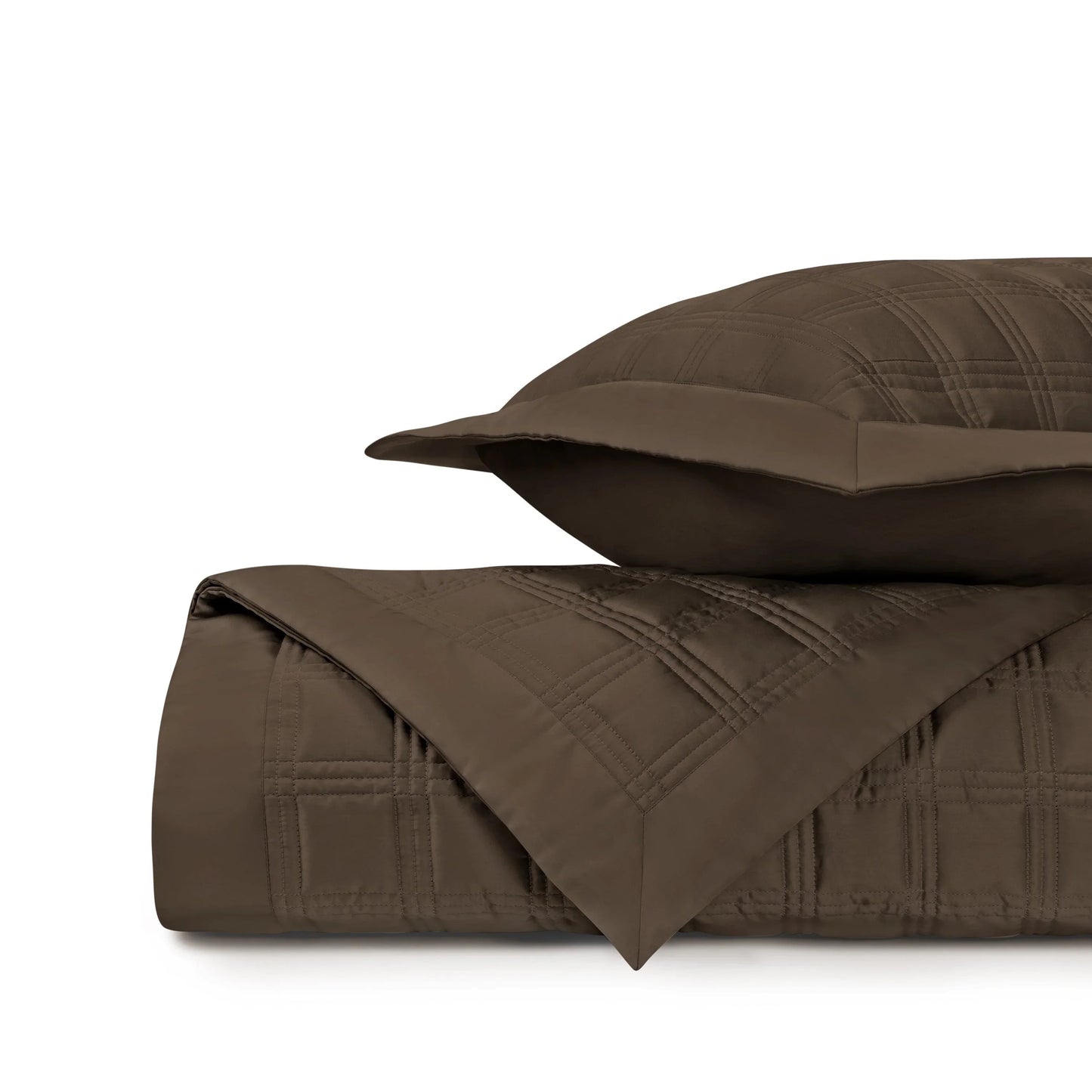 Couvre-lit matelassé en blocs