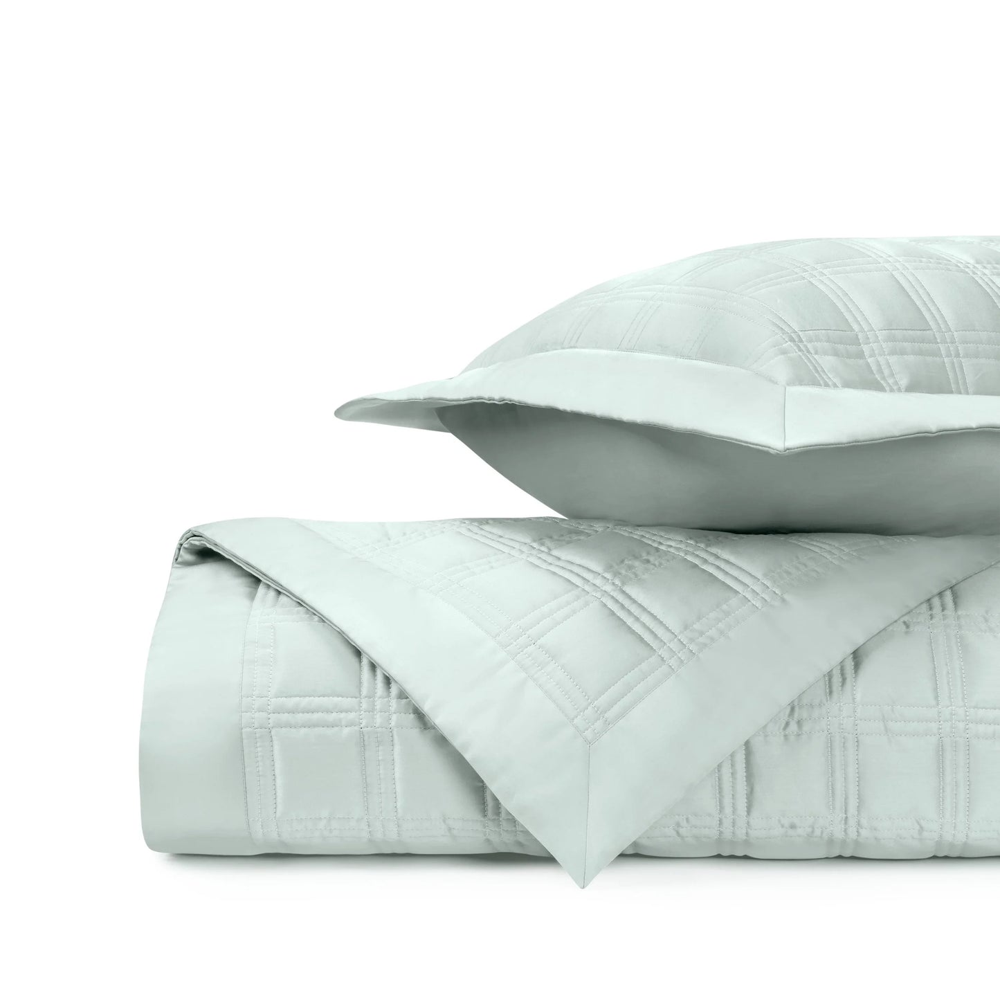 Couvre-lit matelassé en blocs