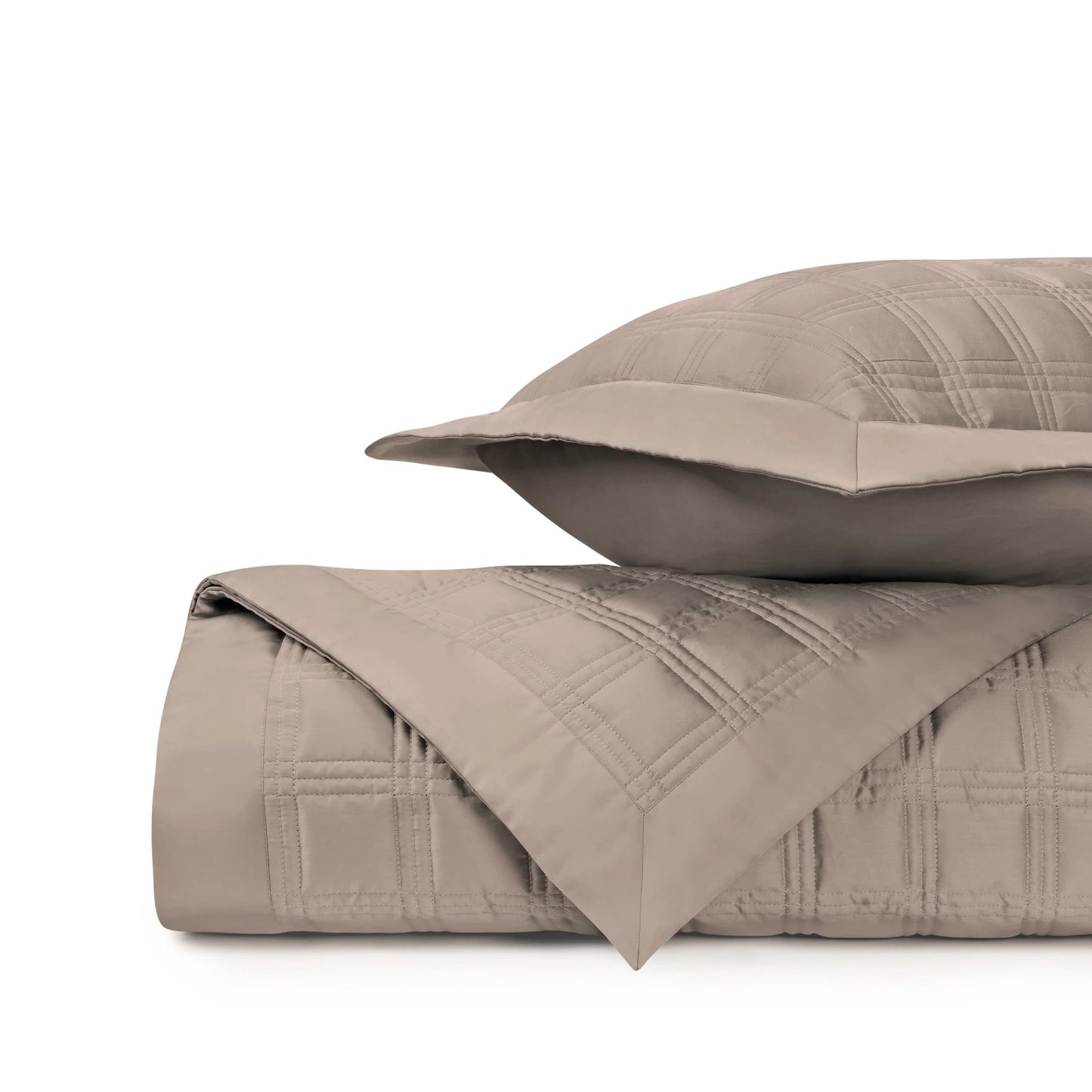 Couvre-lit matelassé en blocs