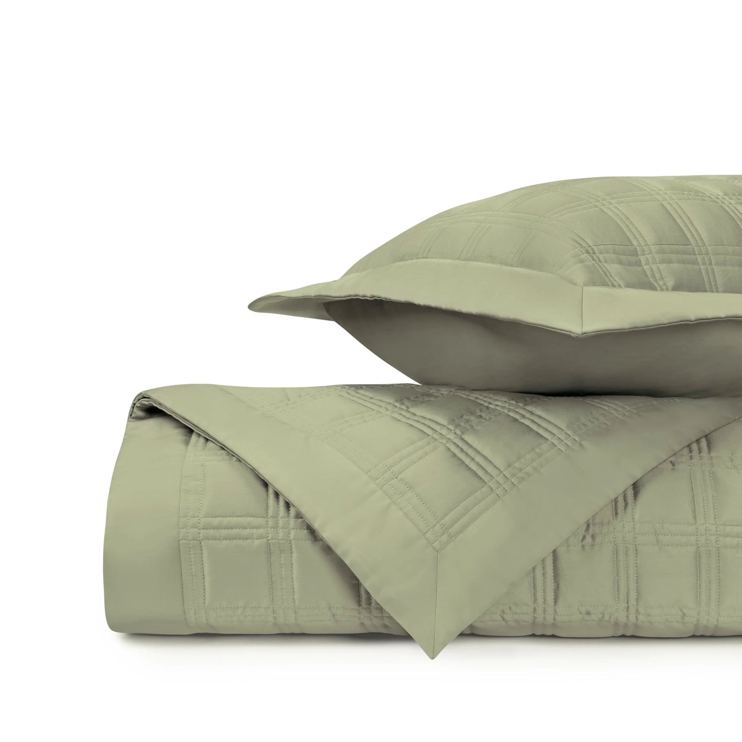 Couvre-lit matelassé en blocs