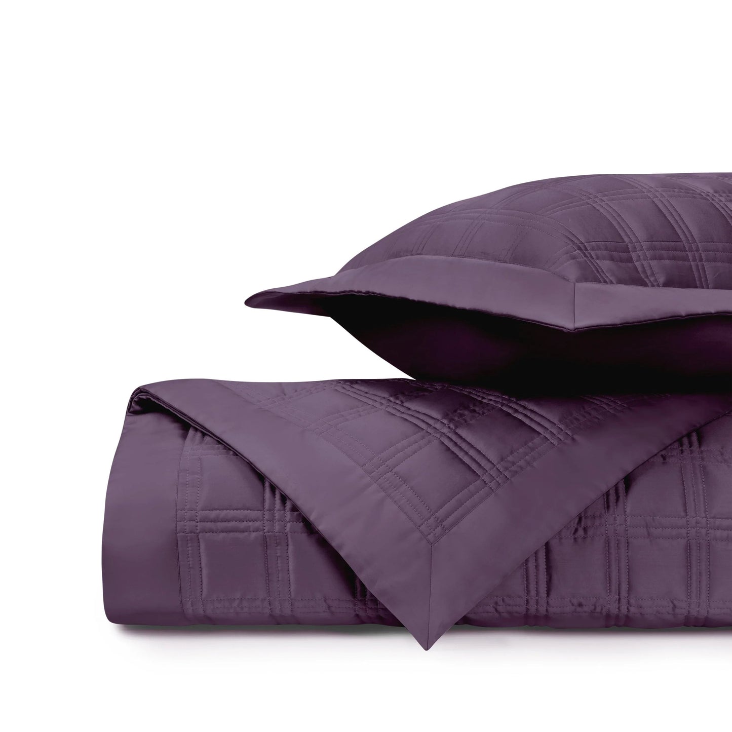 Couvre-lit matelassé en blocs