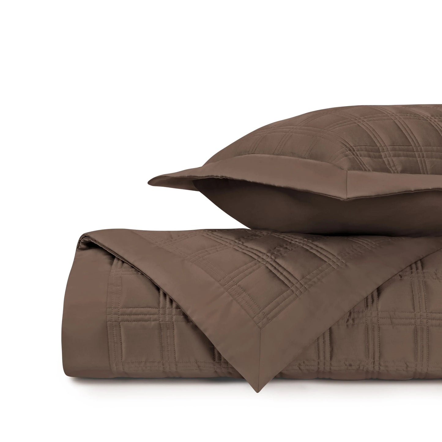 Couvre-lit matelassé en blocs
