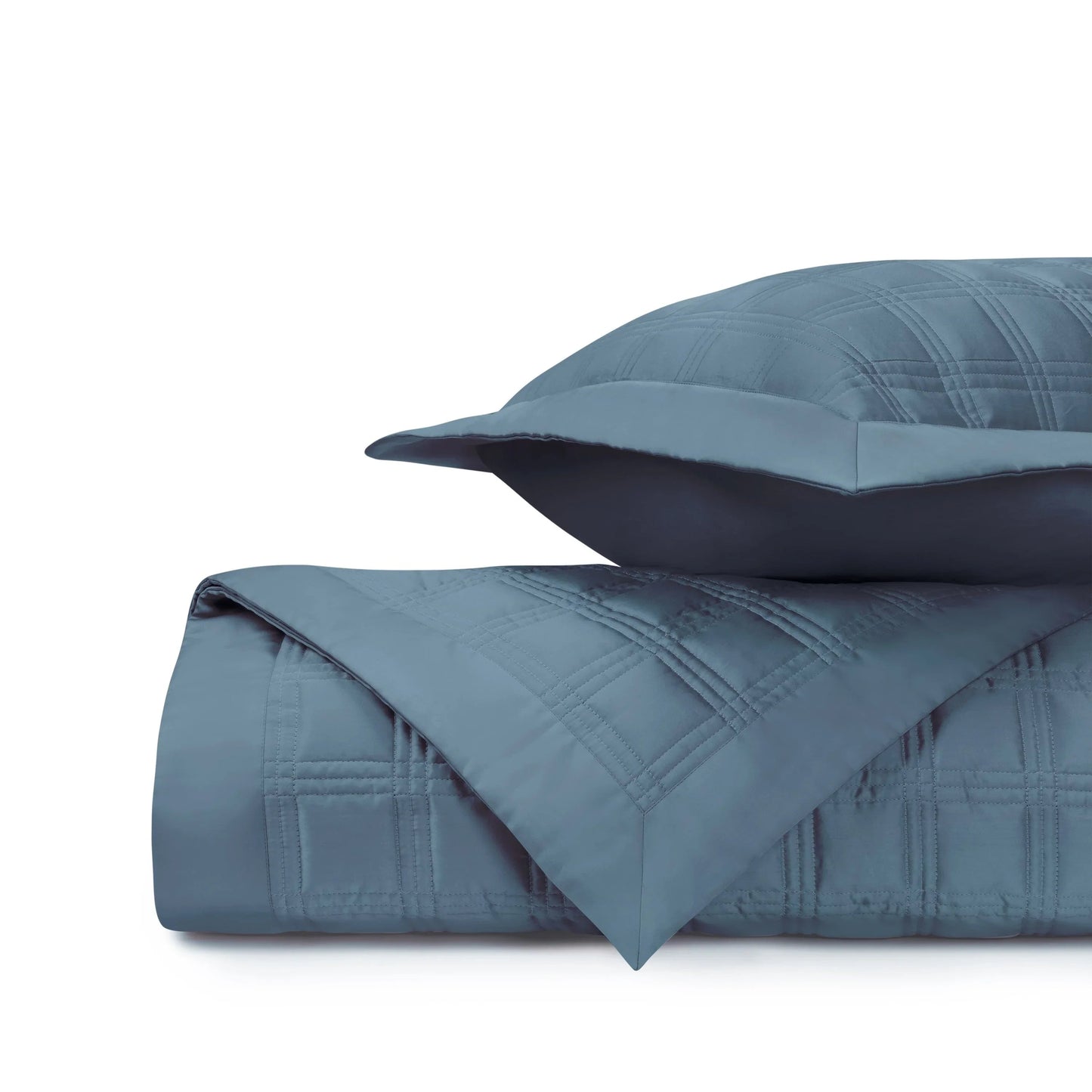 Couvre-lit matelassé en blocs