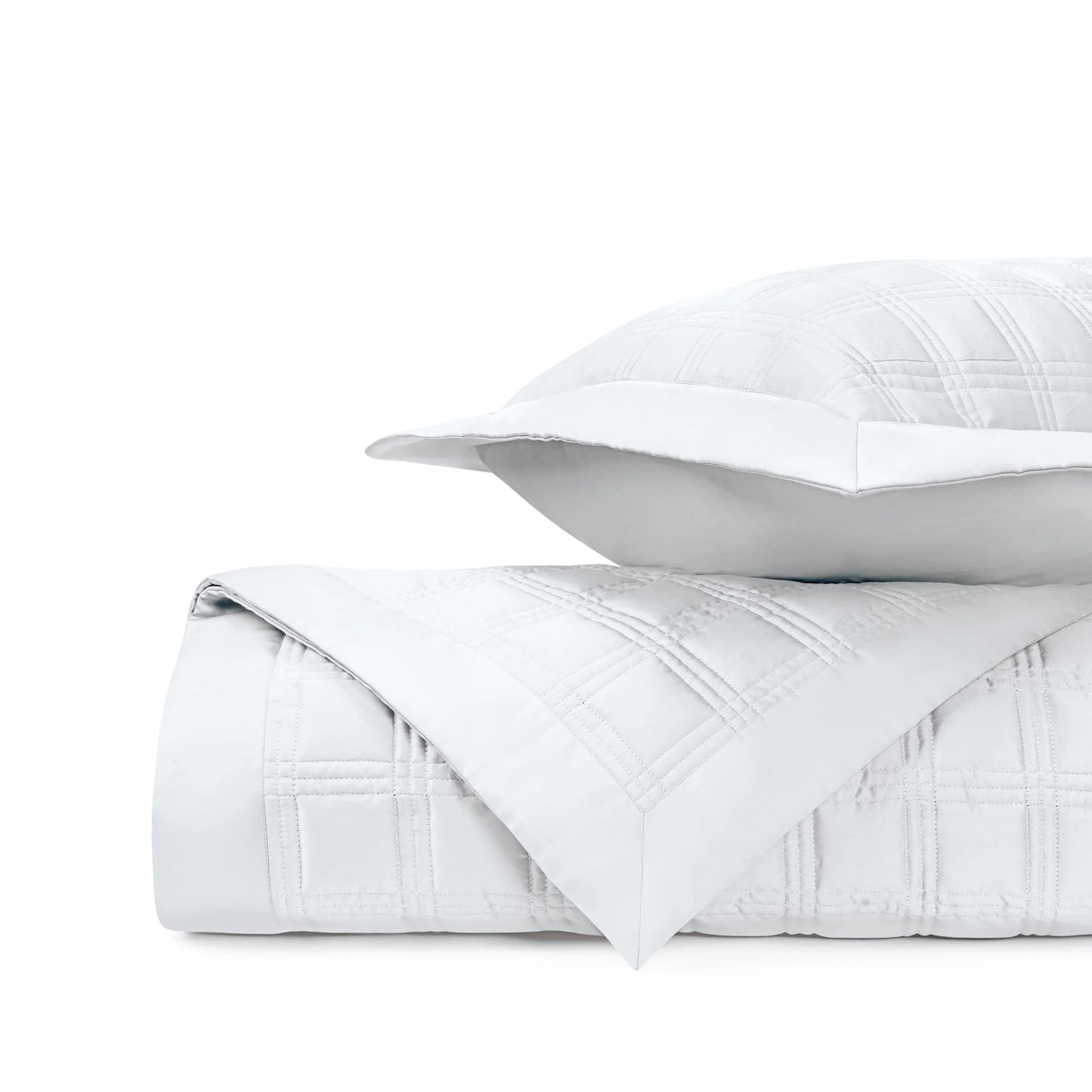 Couvre-lit matelassé en blocs