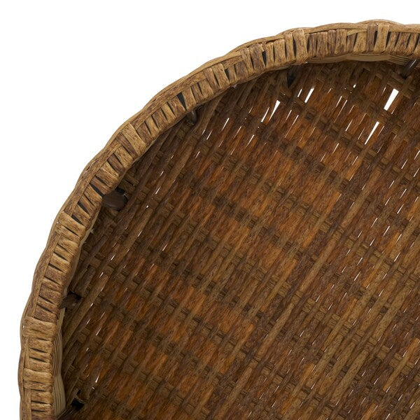Table basse d'extérieur Anguilla en osier naturel