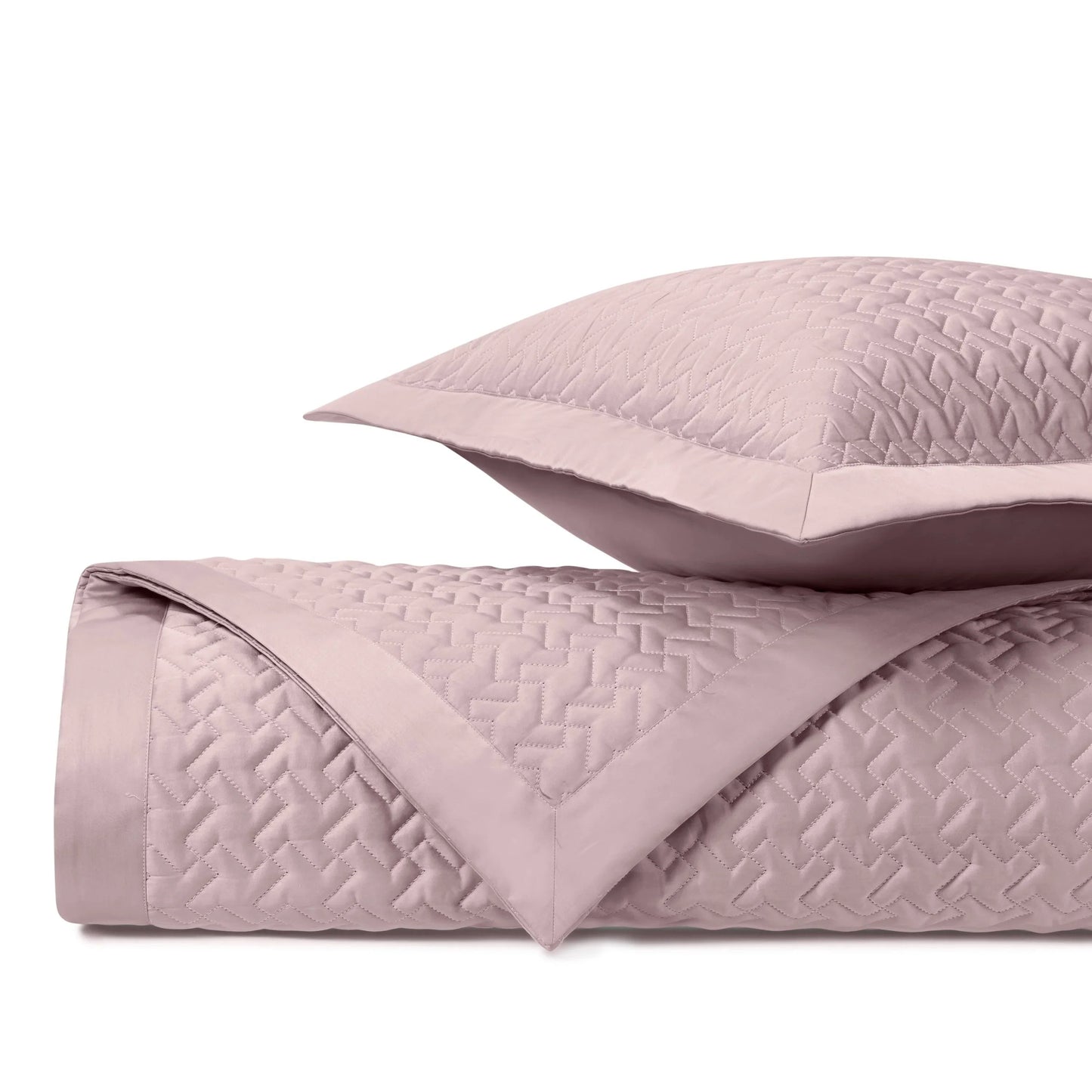 Ensemble de couvre-lit matelassé à motif pied-de-poule