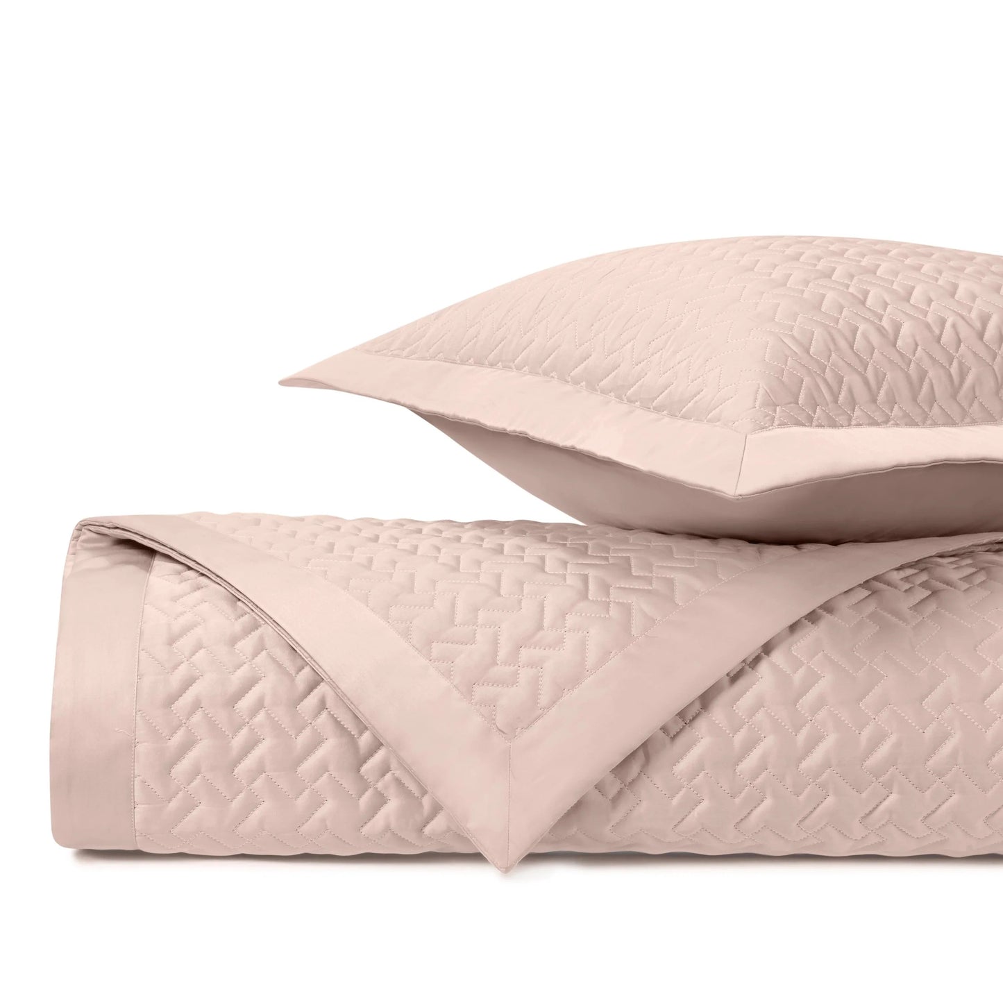 Ensemble de couvre-lit matelassé à motif pied-de-poule