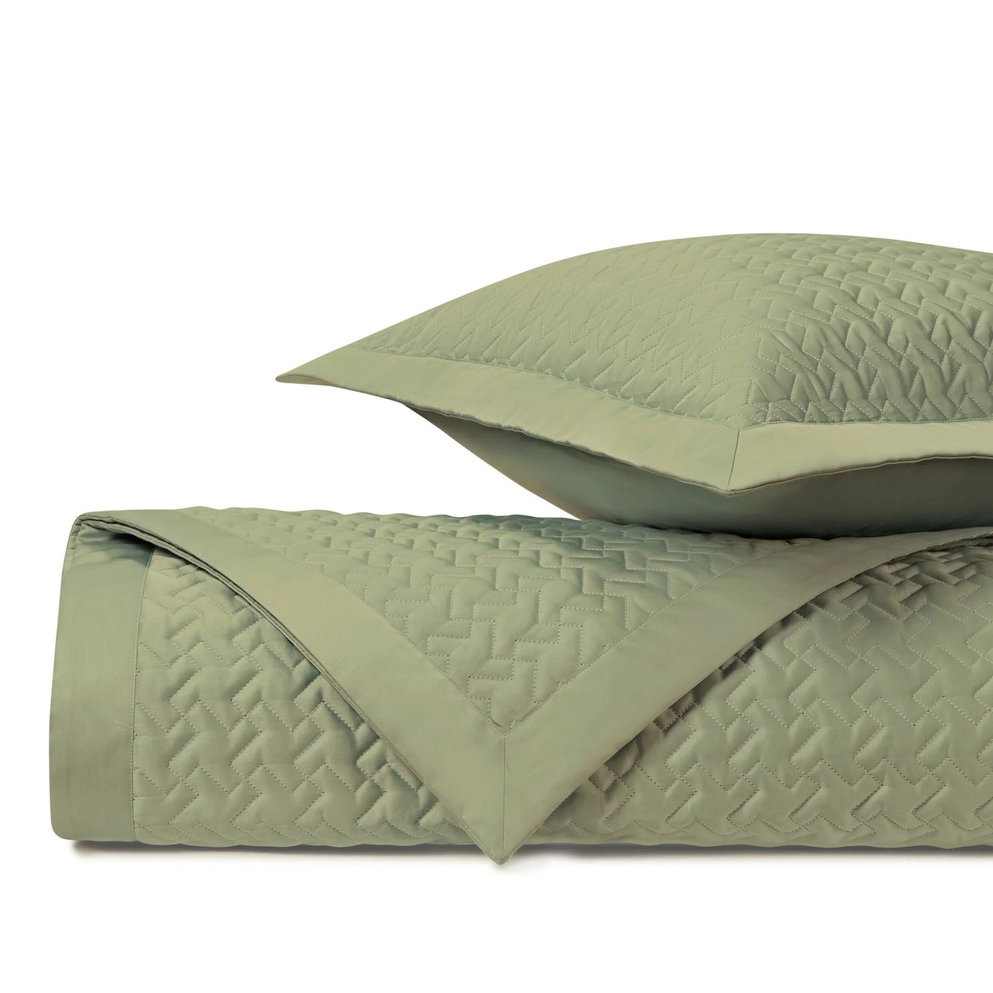 Ensemble de couvre-lit matelassé à motif pied-de-poule