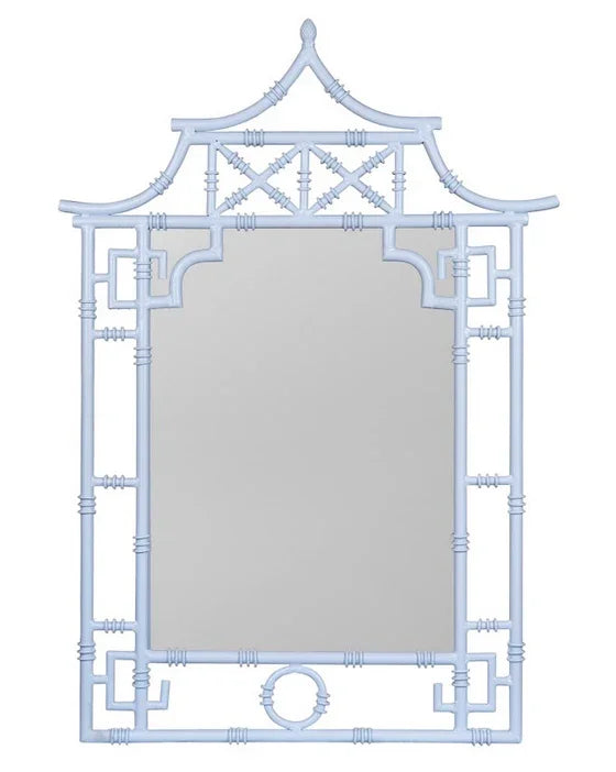 Miroir Pagode bleu pâle