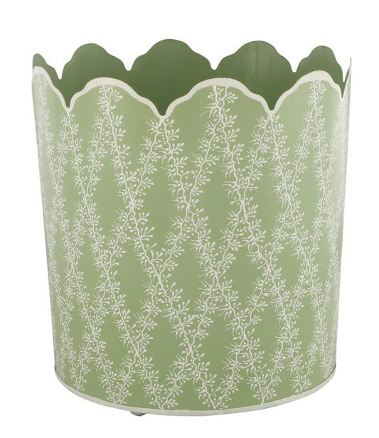 Jardinière de sol en treillis vert printemps
