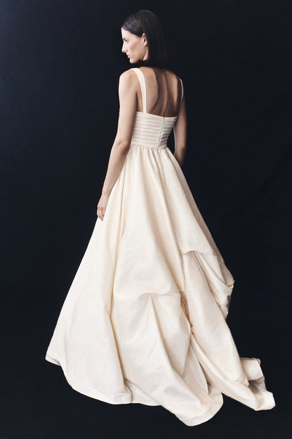 Robe Carla à volants - Ivoire crème