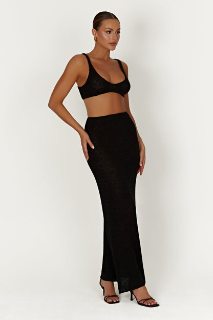 Bralette en tricot Mary - Noir