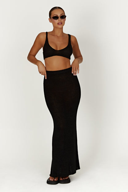 Bralette en tricot Mary - Noir