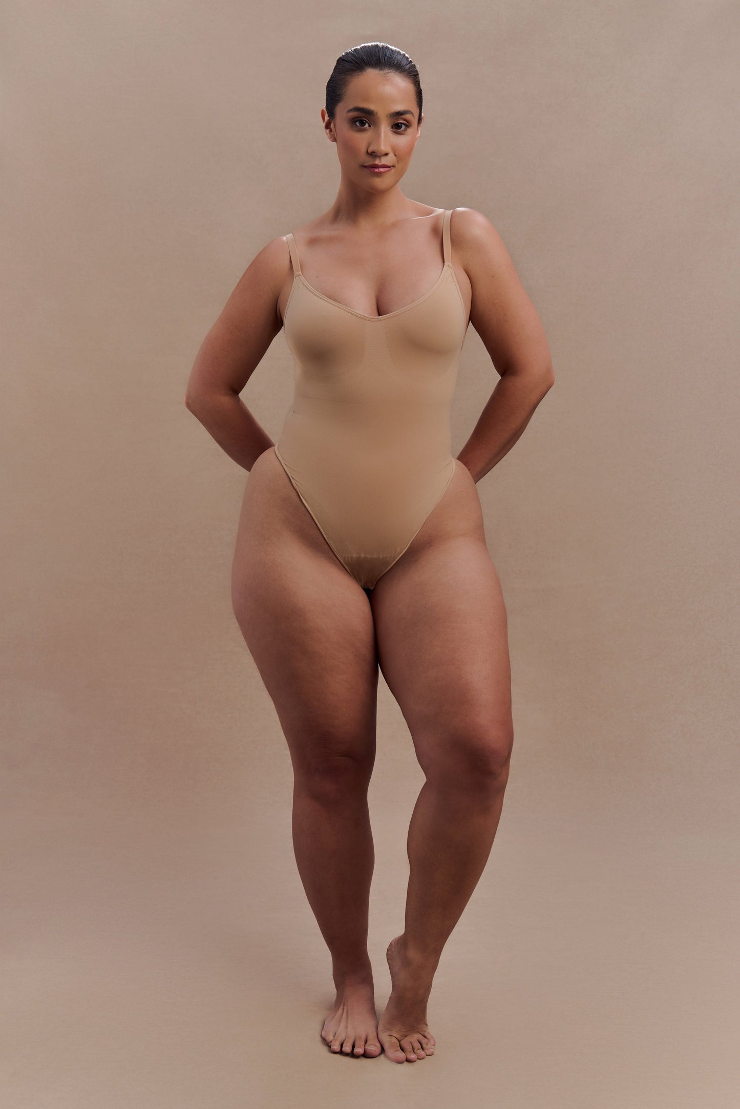 Body gainant sans dos Alyssa - Beige