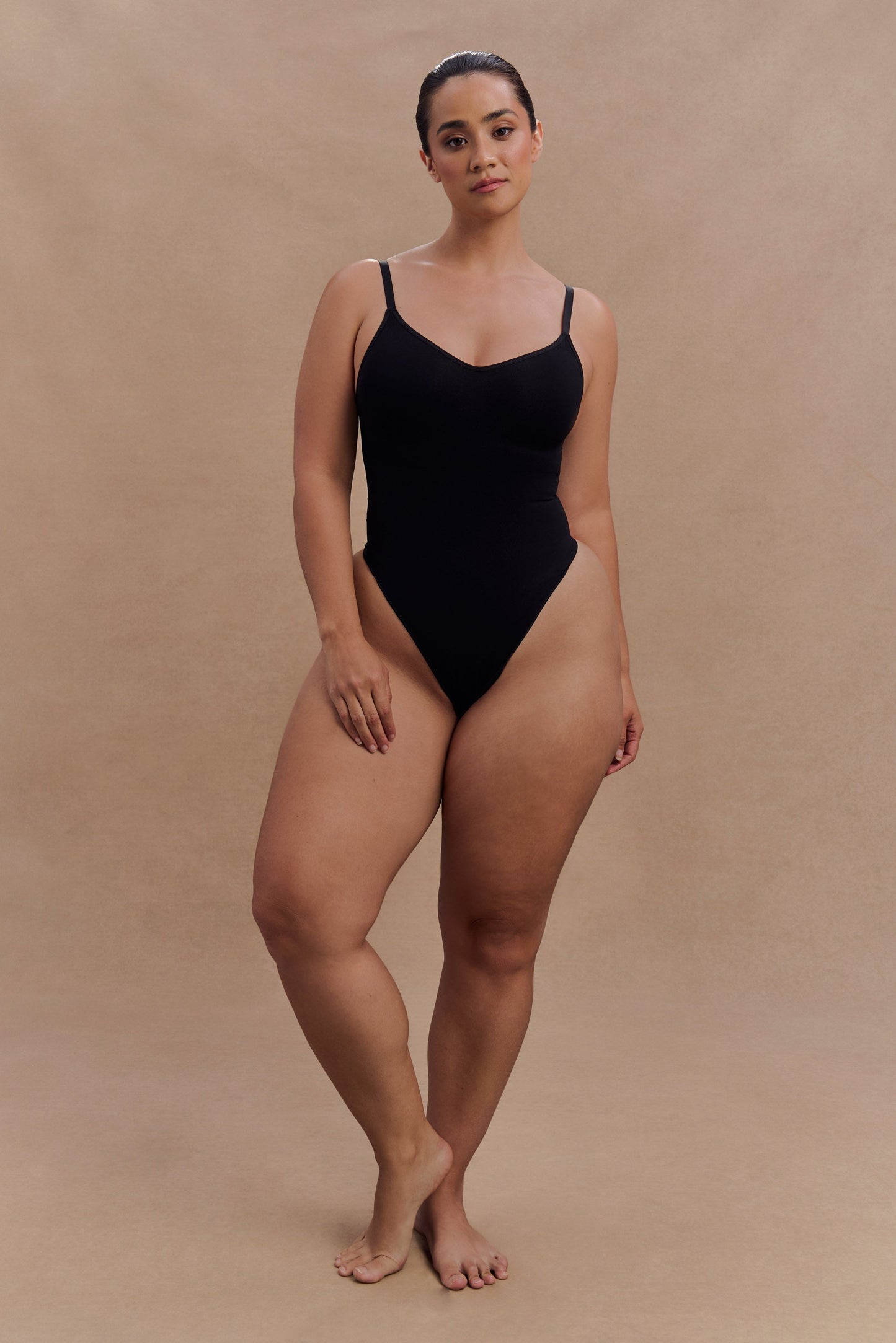 Body gainant sans dos Alyssa - Noir