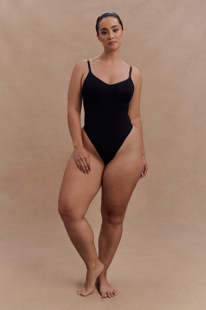 Body gainant sans dos Alyssa - Noir