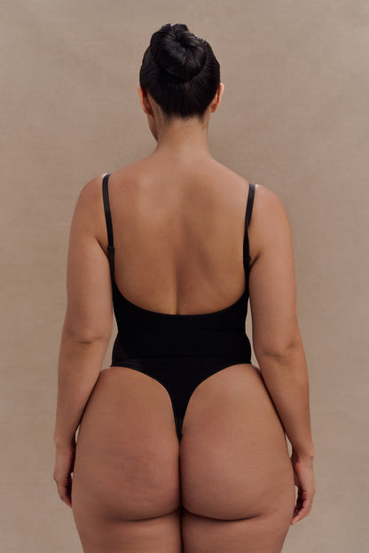 Body gainant sans dos Alyssa - Noir