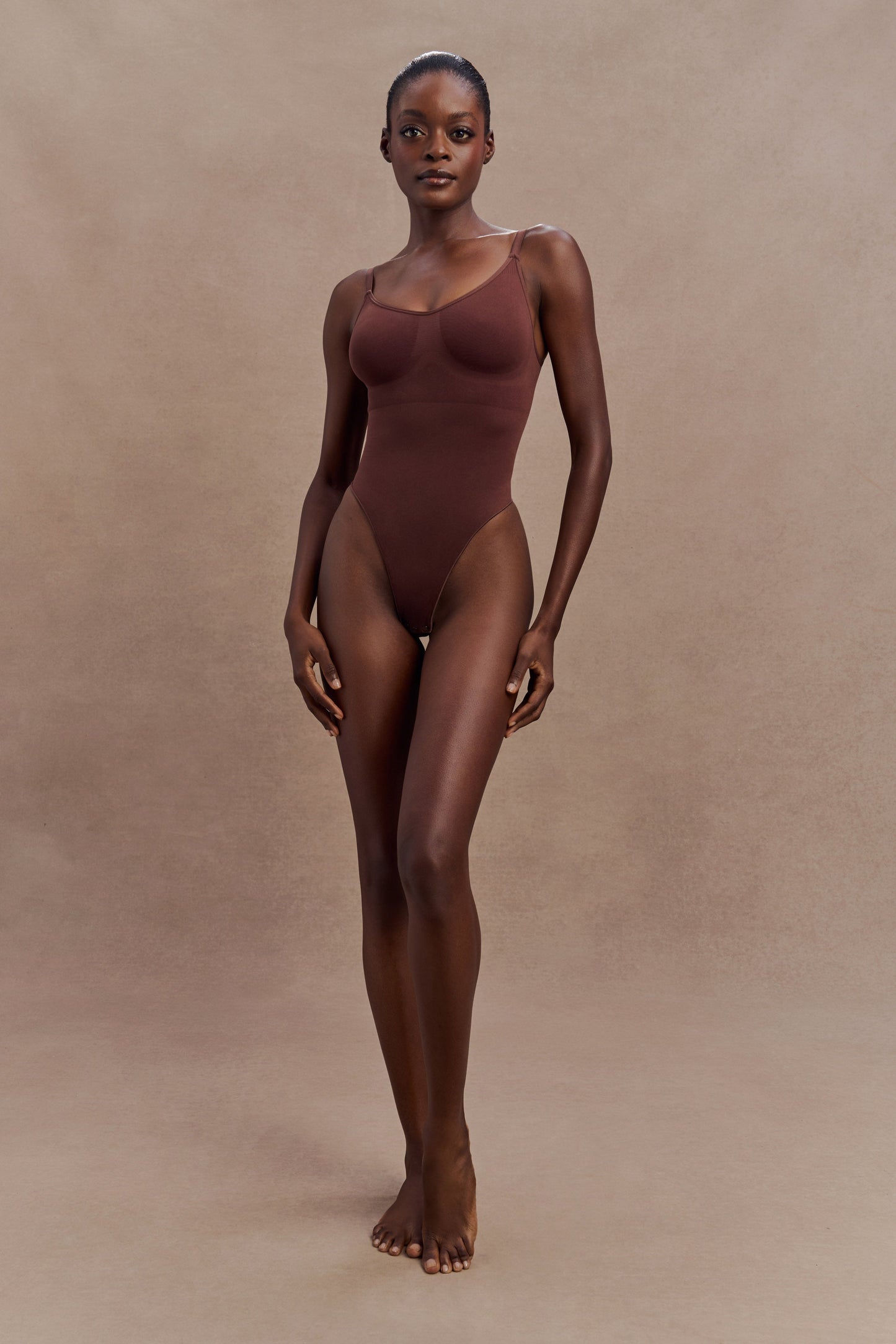 Body gainant sans dos Alyssa - Espresso