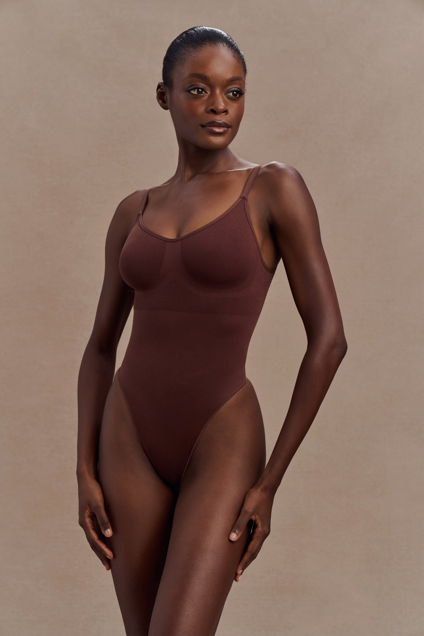 Body gainant sans dos Alyssa - Espresso