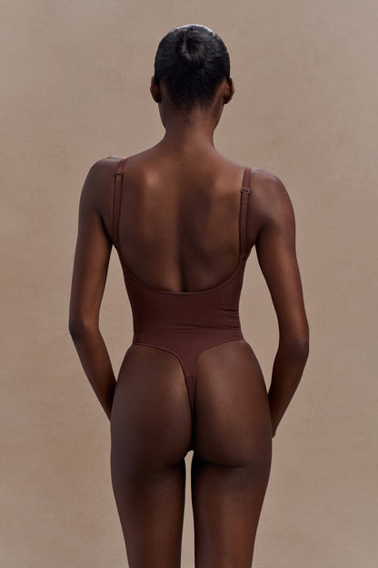 Body gainant sans dos Alyssa - Espresso