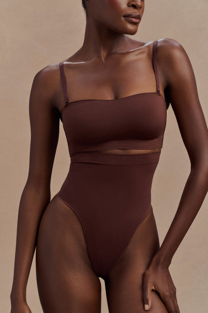 Joanna Soutien-Gorge Gainant Sans Bretelles - Espresso