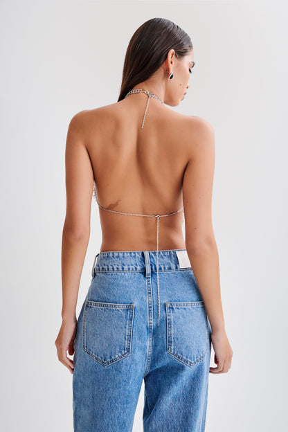 Halter Gretchen en perles - Perle