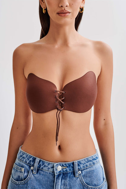 Stick It! Soutien-gorge adhésif sans bretelles - Marron