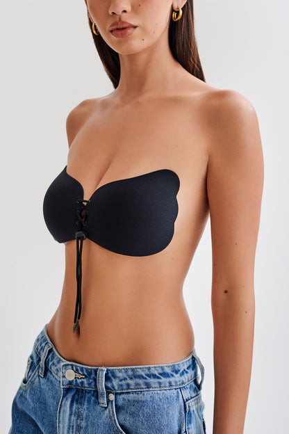 Stick It! Soutien-gorge adhésif sans bretelles - Noir