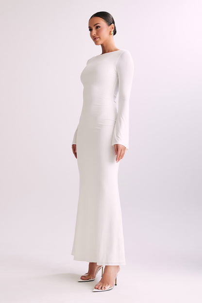 Robe Maxi Évasée Tarna - Ivoire