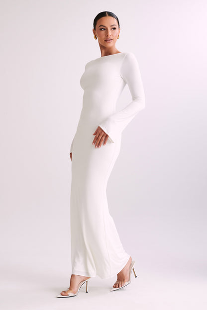 Robe Maxi Évasée Tarna - Ivoire