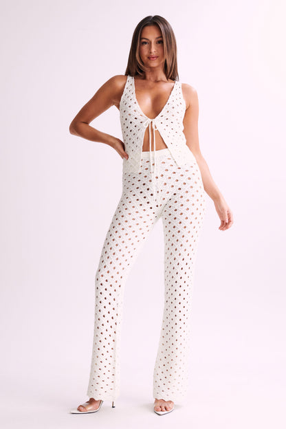 Pantalon crochet Santana - Ivoire