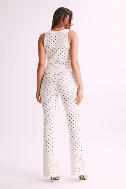 Pantalon crochet Santana - Ivoire