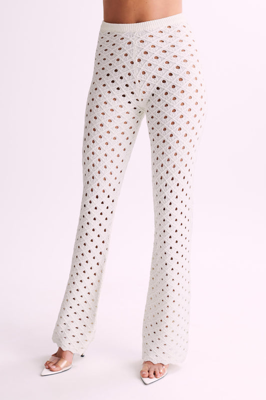Pantalon crochet Santana - Ivoire