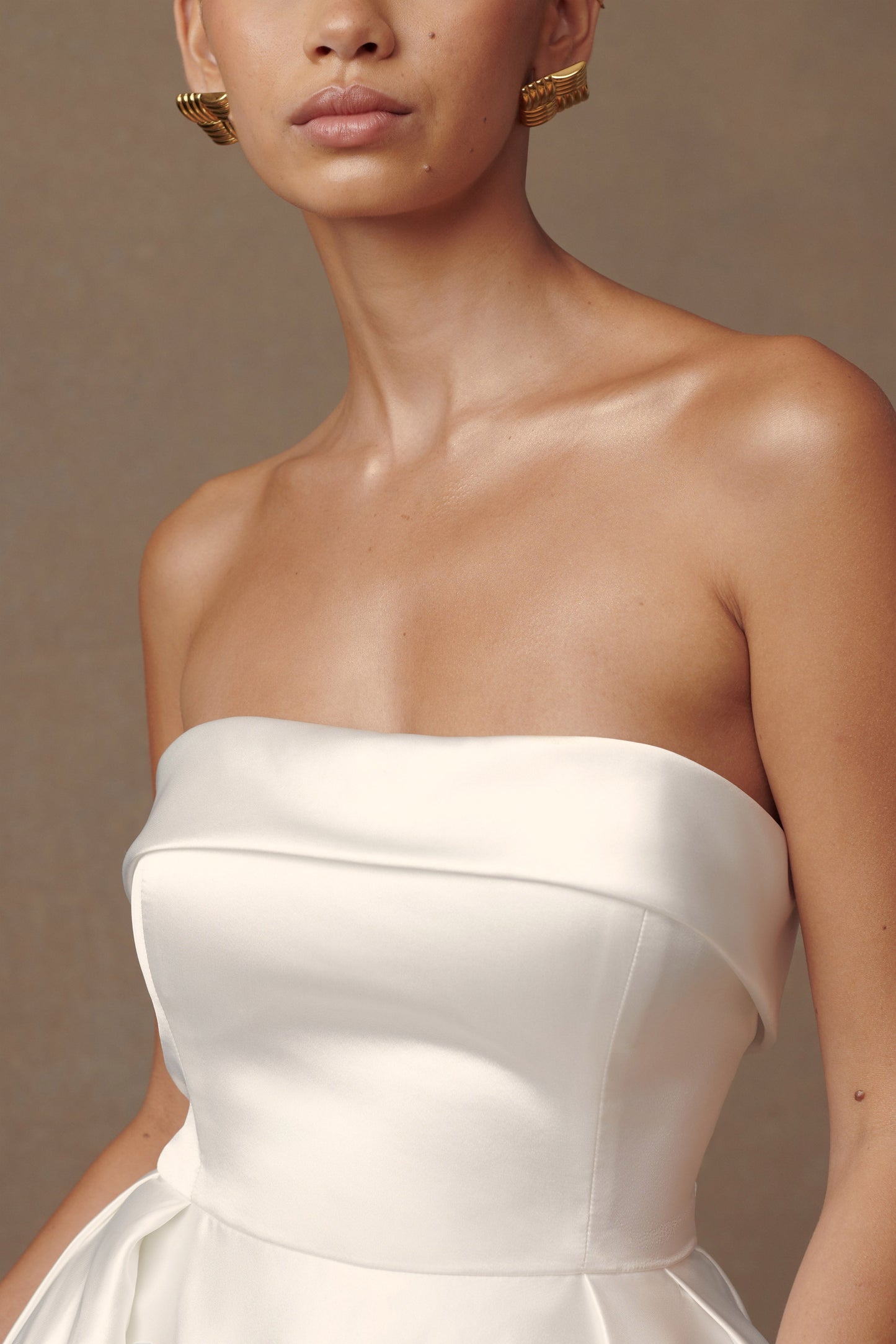 Robe de mariée Eileen sans bretelles - Blanche